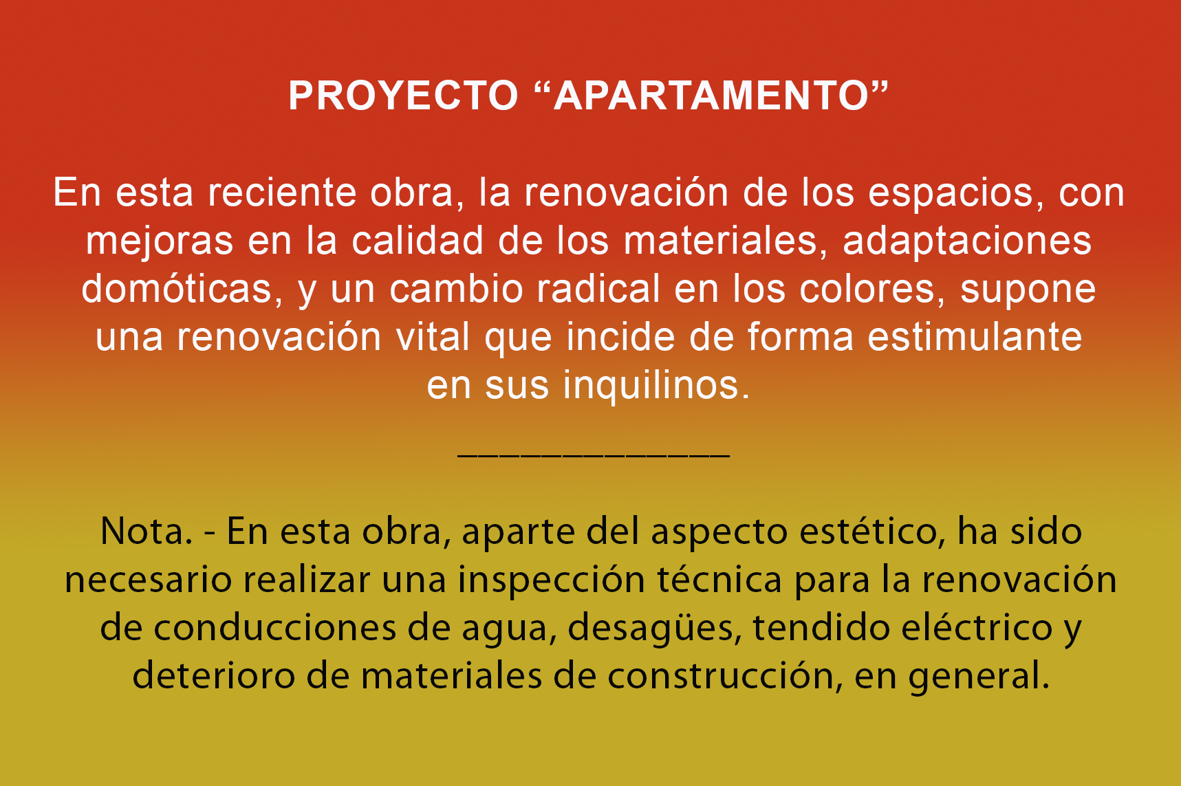 Proyecto APARTAMENTO